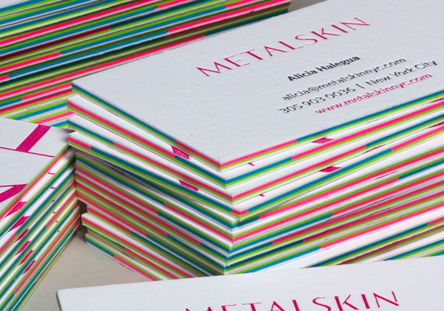 Layered Business Cards