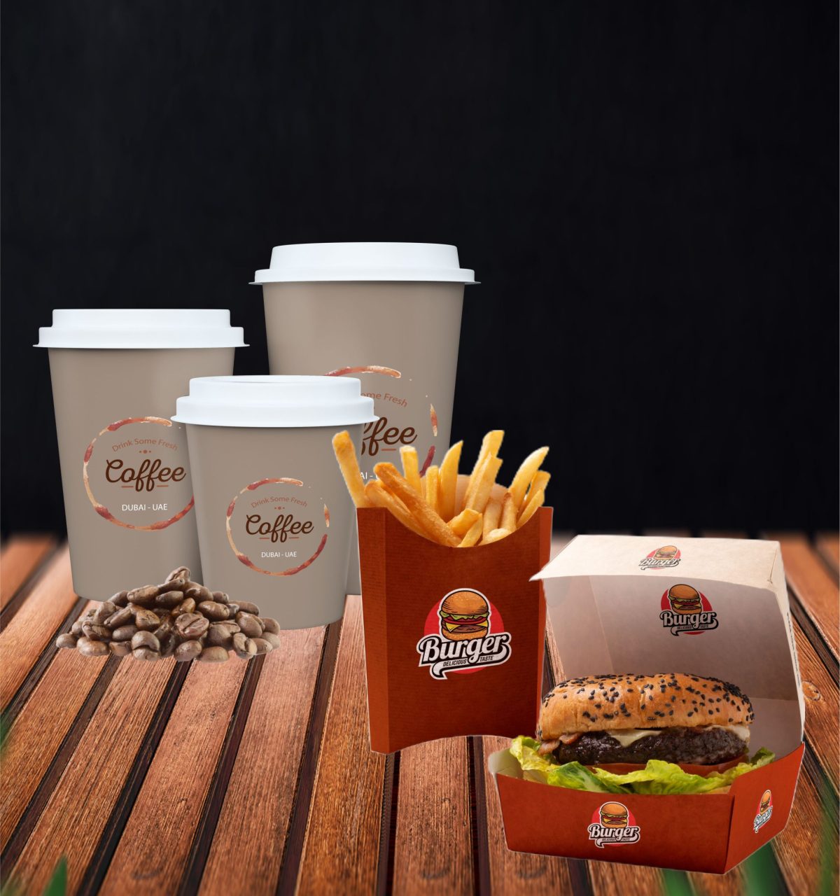 Cups & Boxes Mockup 01